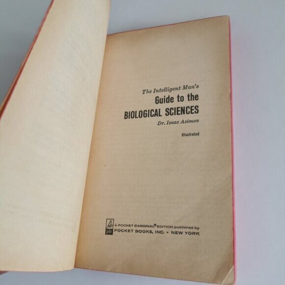 1964 Intelligent Man's Guide to the Biological Sciences Paperback Isaac Asimov - Picture 4 of 9